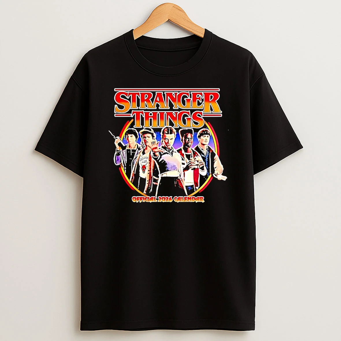 Stranger Things Hellfir Lub Offical 2026 Calendar Shirts