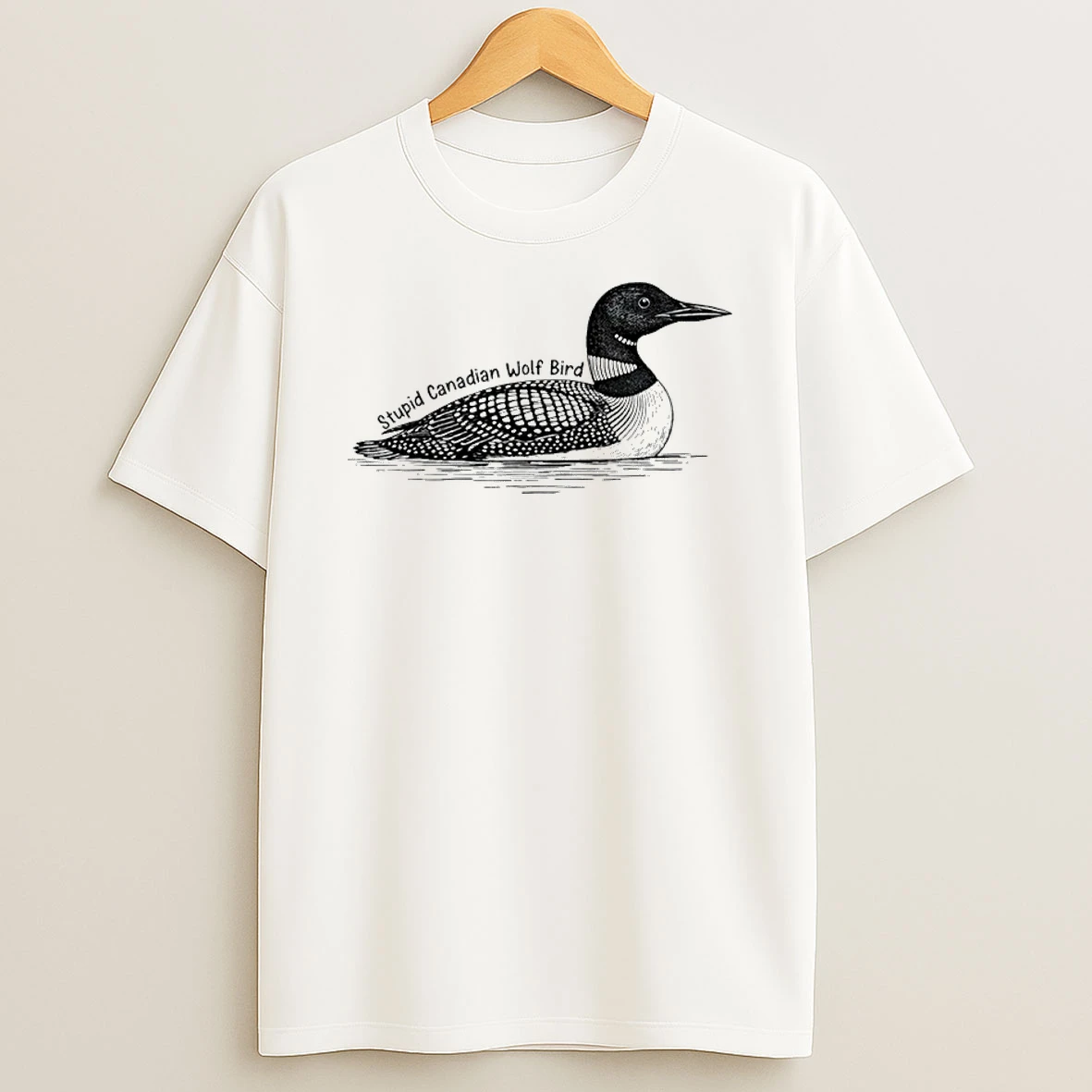 Stupid Canadian Wolf Bird Meme Shirts