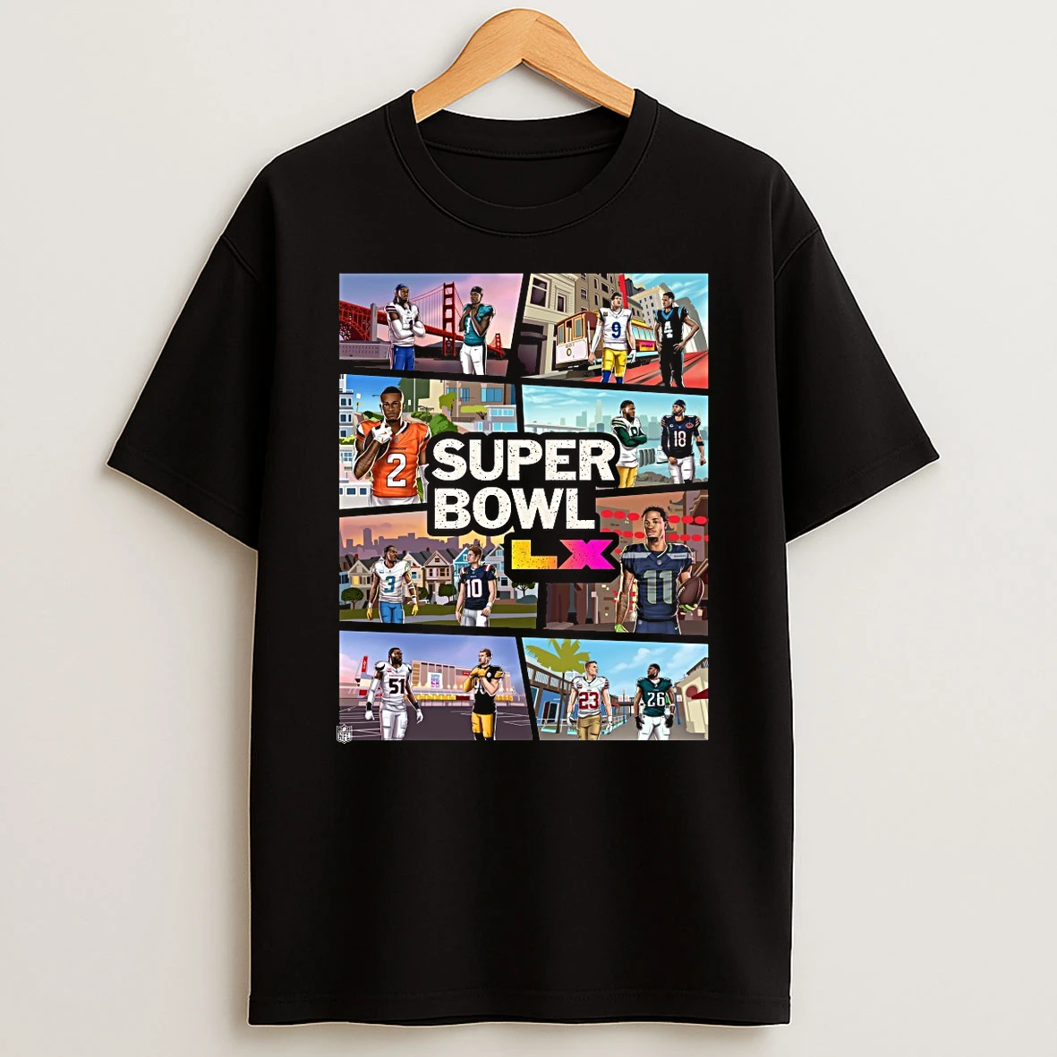 Super Bowl Lx February 8 2026 At Levis Stadium In Santa Clara The Road To The Bay Area Shirts