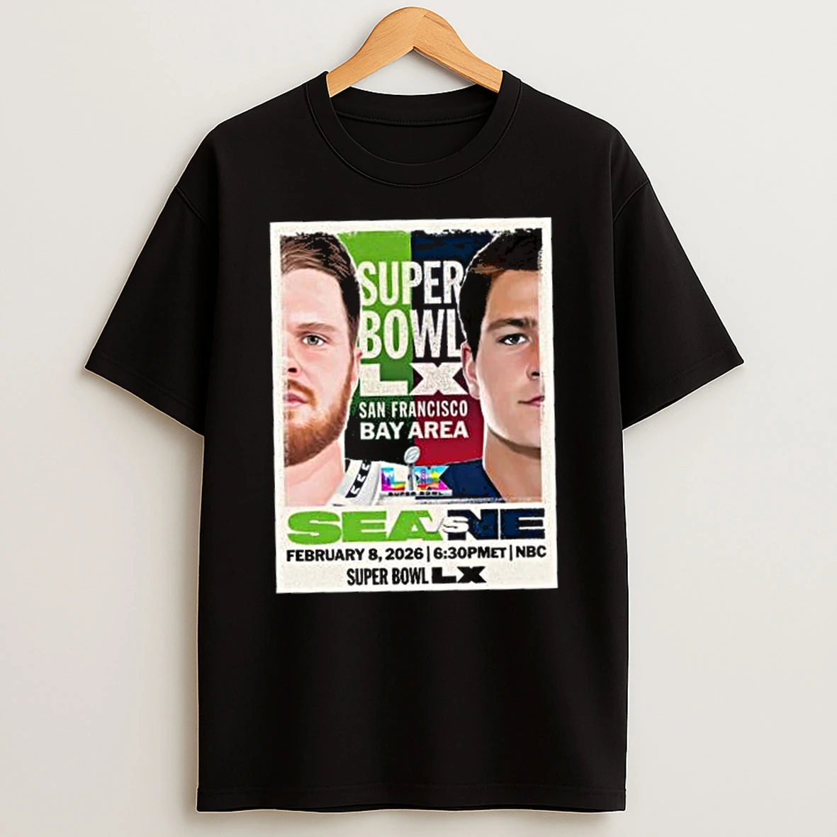 Super Bowl Lx 2026 San Francisco Bay Area Matchup Seahawks Vs Patriots Feb 8 2026 Shirts