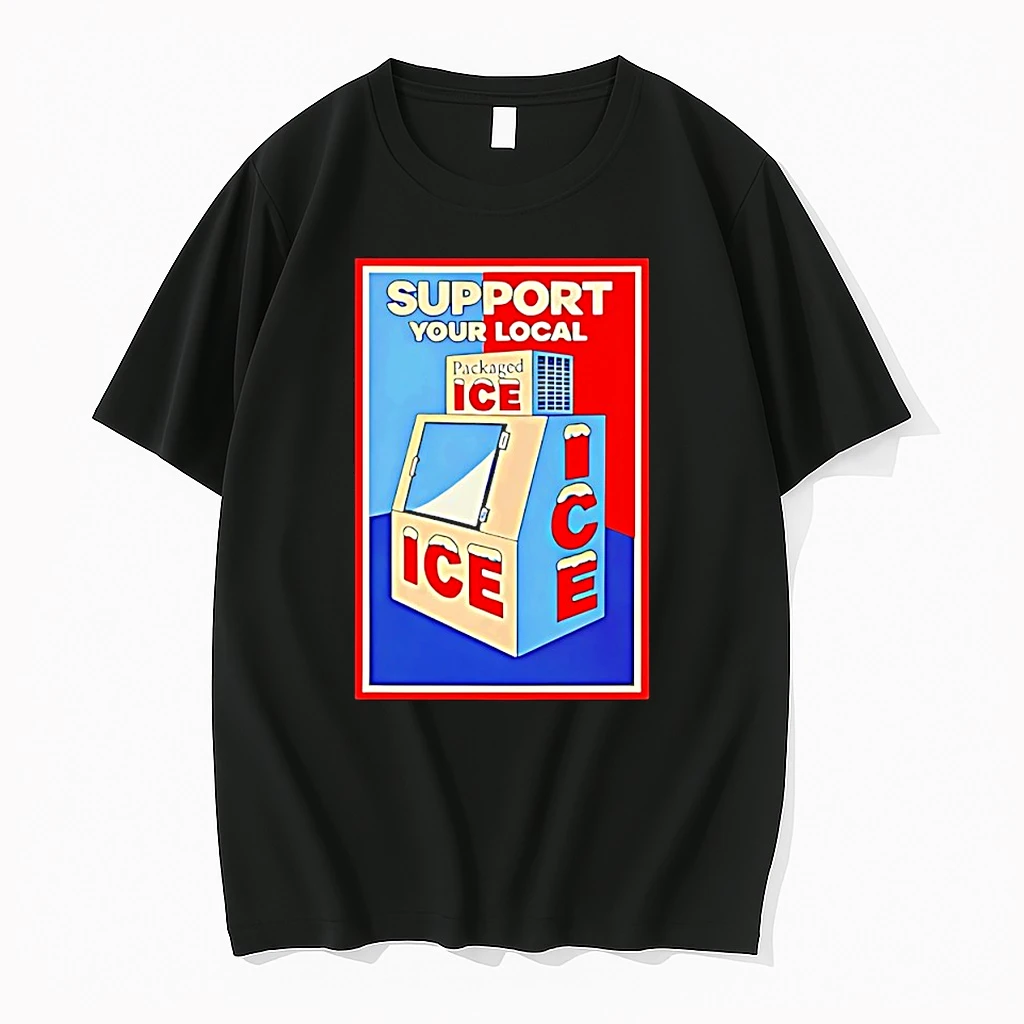 Support Your Local Packaged Ice Vintage Shirts