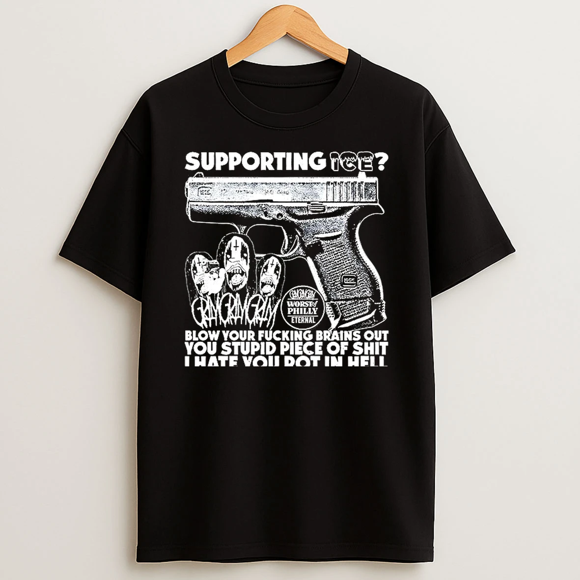 Supporting Ice Pistol Profanity Woman Shirts