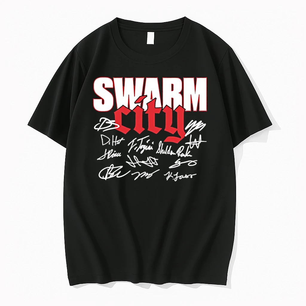 Swarm City Houston Texans Football Players Signatures Shirts