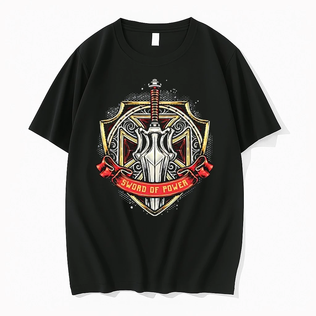 Sword Of Power Shield Crest Masters Of The Universe Fantasy Graphic Shirts