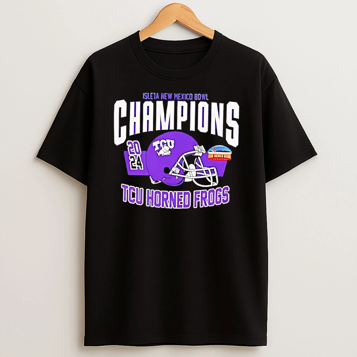 Tcu Horned Frogs Helmet New Mexico Bowl Champions 2024 Shirts