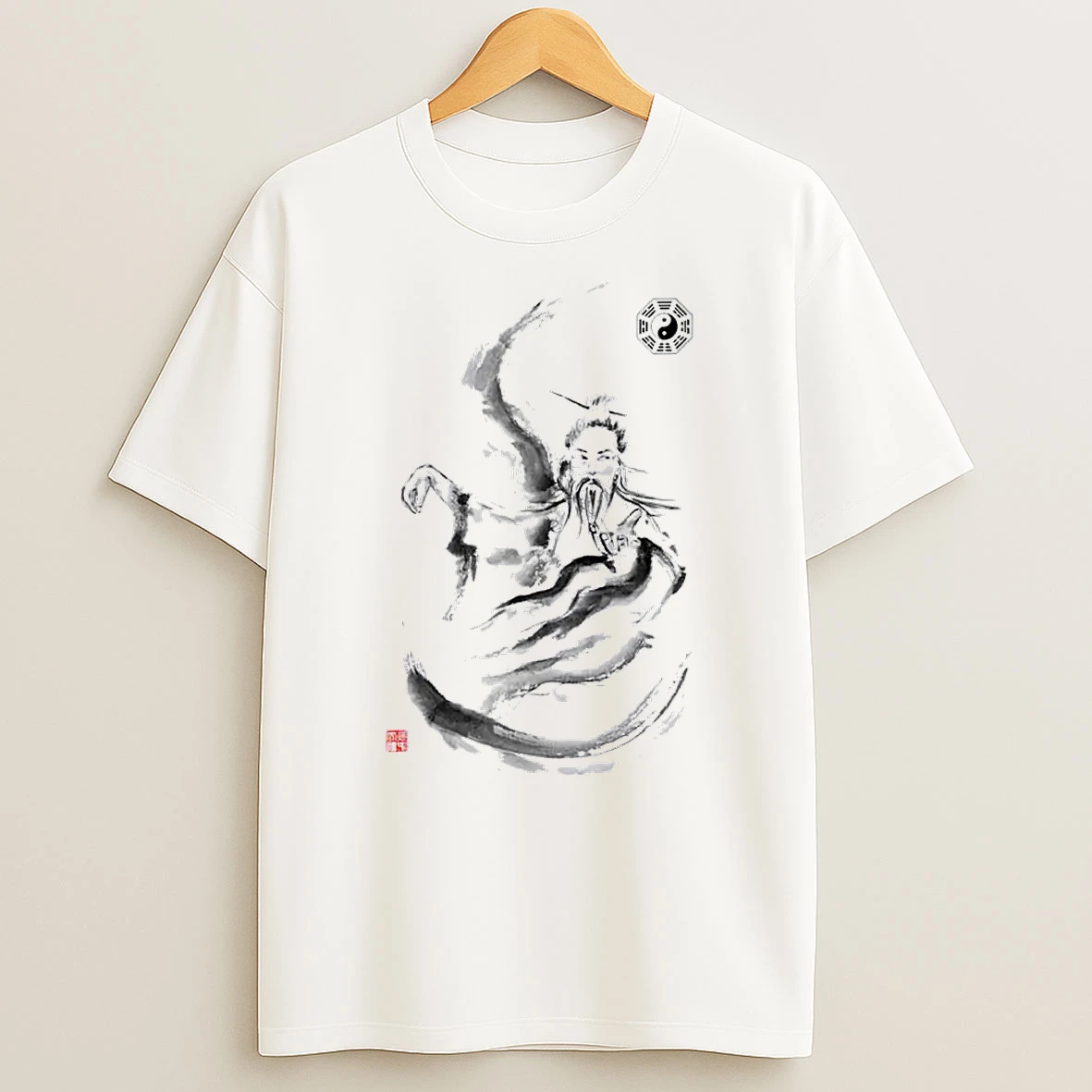 Tai Chi Master And Taoist Bagua Trigrams Symbol Martial Arts Shirts