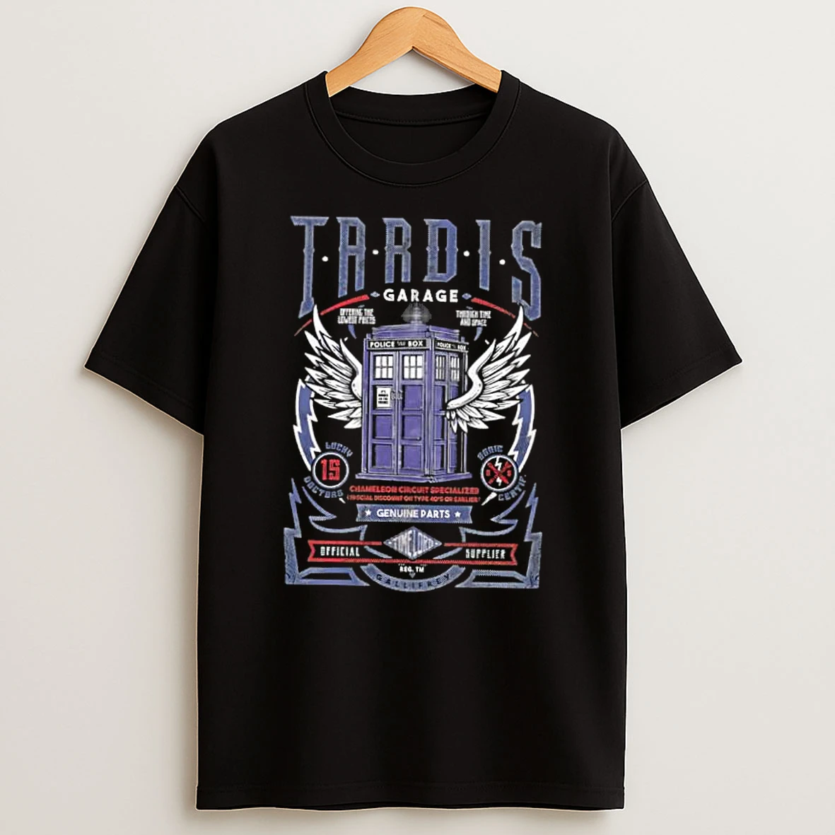 Tardis Garage Genuine Parts Shirts