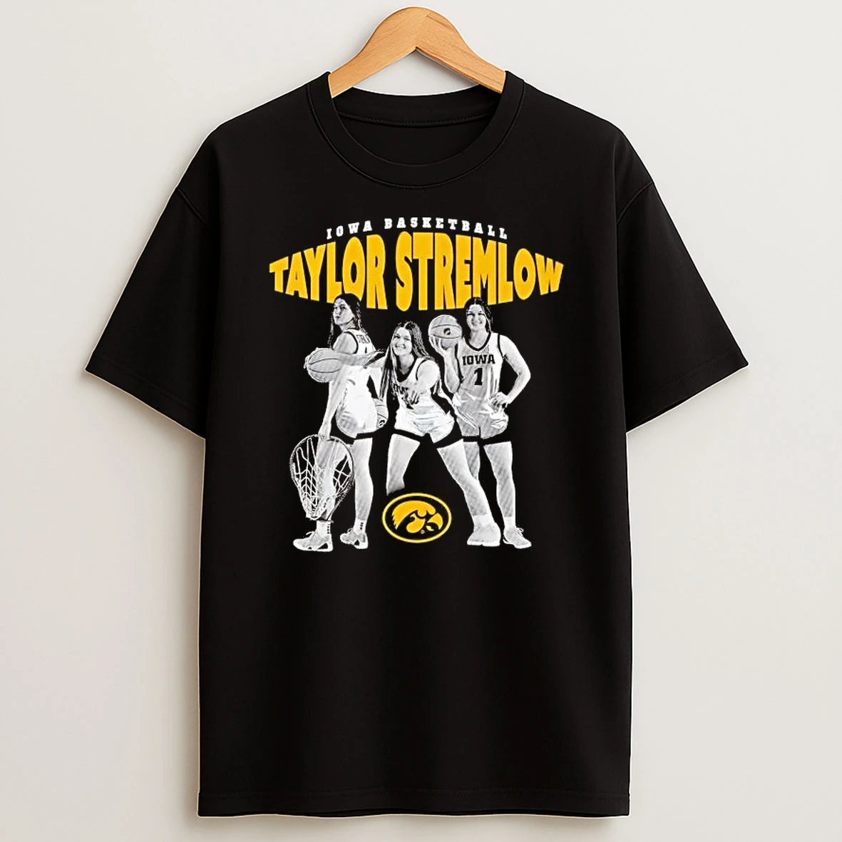 Taylor Stremlow 90s Picture Collage Iowa Basketball Shirts