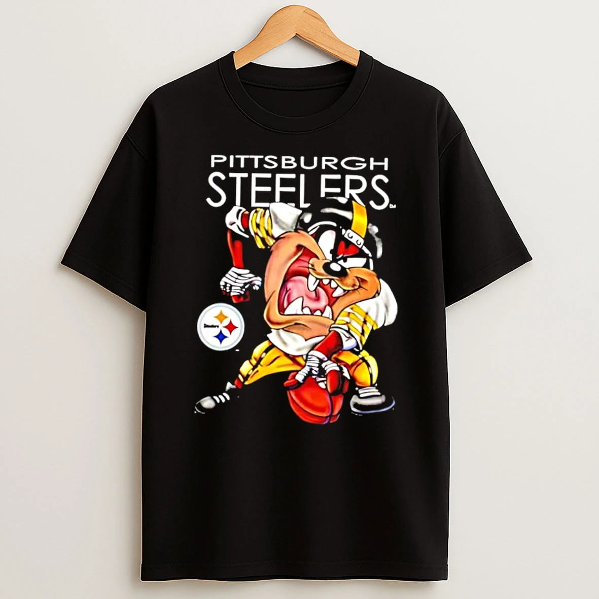 Taz Looney Tunes Pittsburgh Steelers Cartoon Shirts