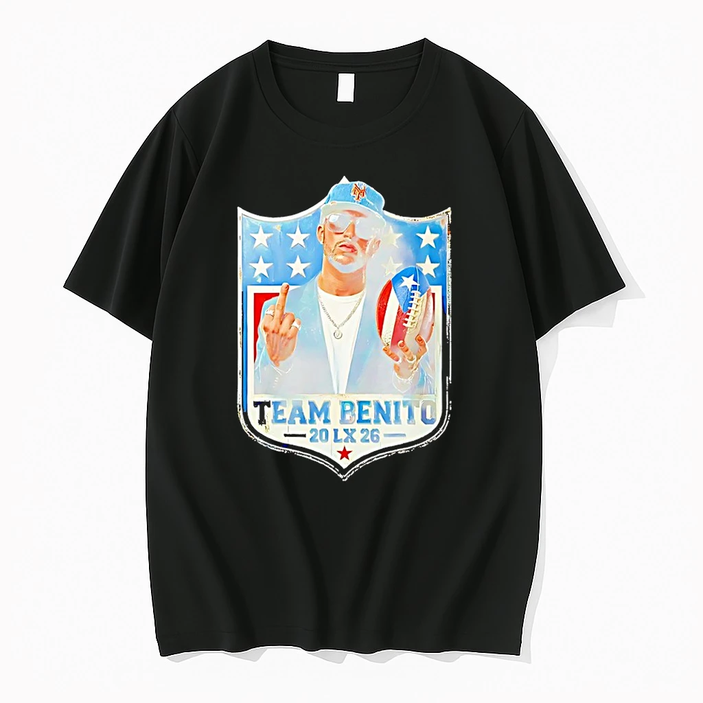 Team Benito Bad Bunny Middle Finger Super Bowl Lx 2026 Nfl Logo Shirts