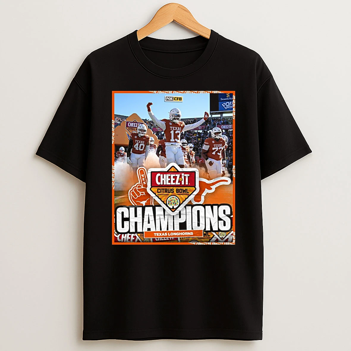 Texas Longhorns 2025 Cheez It Citrus Bowl Champions Fox Cfb Shirts