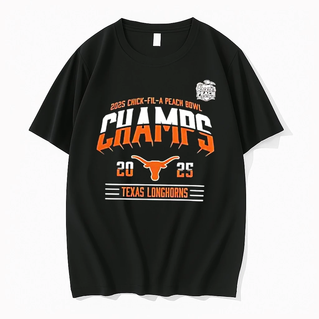 Texas Longhorns 2025 Chick Fil A Peach Bowl Champs Shirts