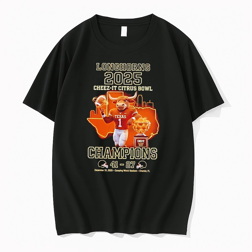 Texas Longhorns 2025 Citrus Bowl Champions Mascot Shirts