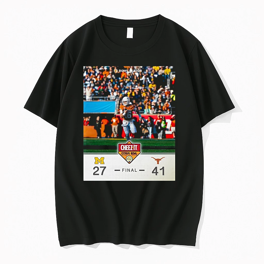 Texas Longhorns Defeated Michigan Wolverines 2025 Cheez It Citrus Bowl Final Score 41 27 Shirts