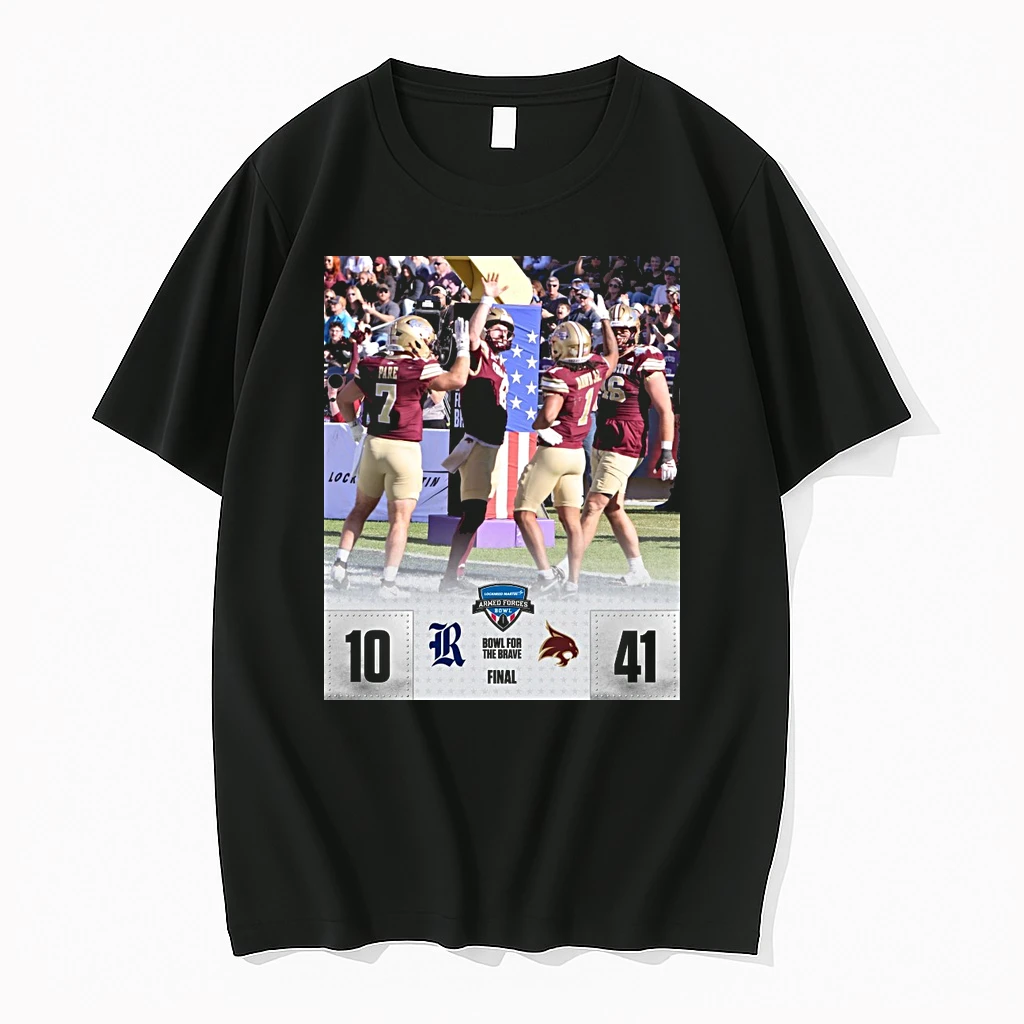 Texas State Bobcats Defeated Rice Owls Final Score 41 10 Lockheed Martin Armed Forces Bowl Champions Shirts