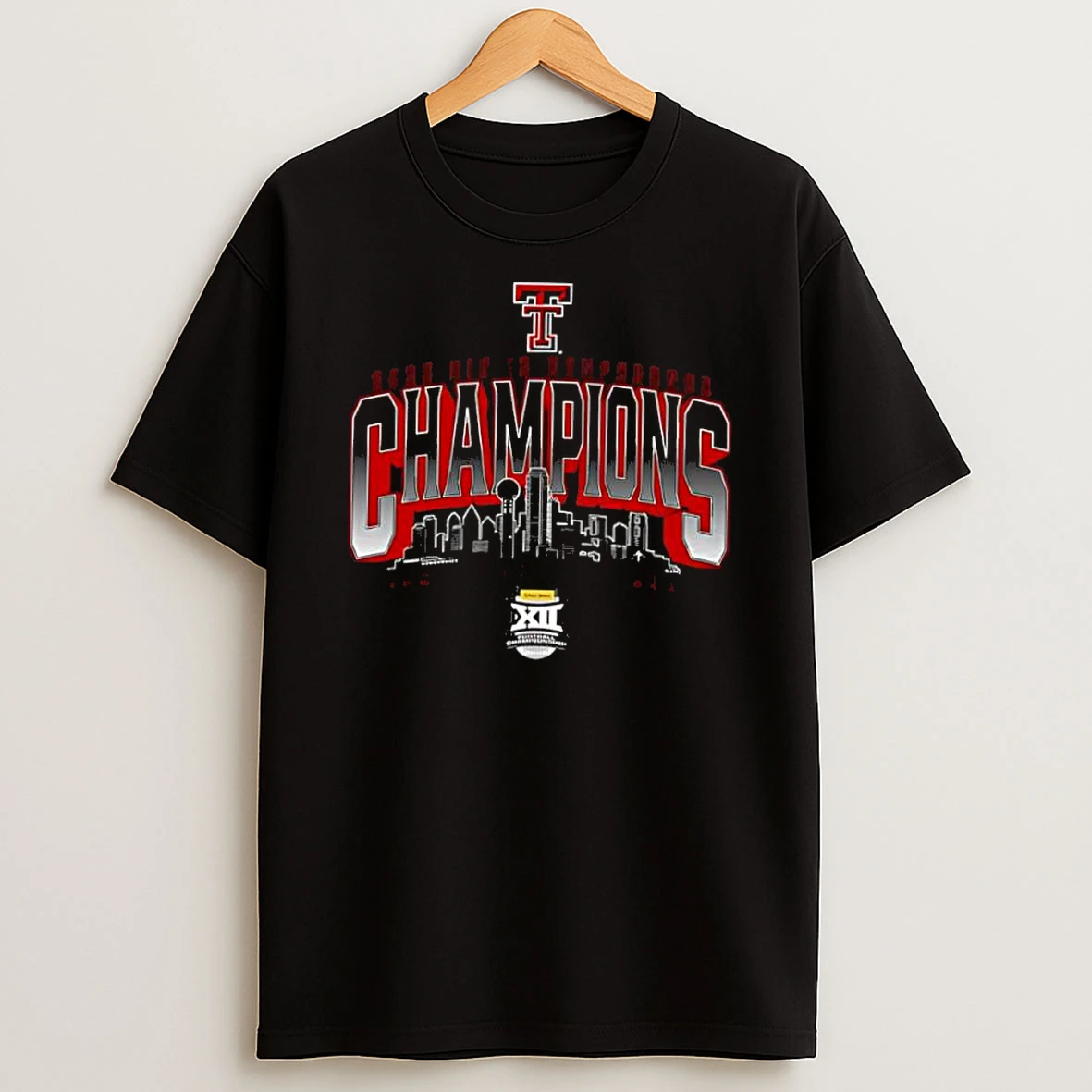 Texas Tech Big 12 Championship Skyline Shirts