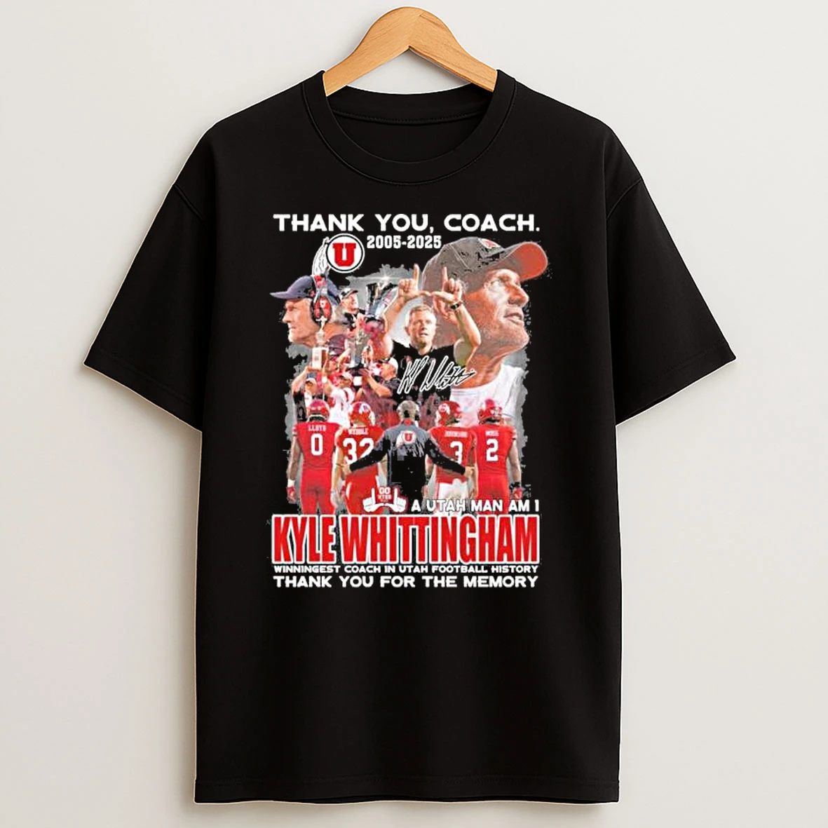Thank You Coach Kyle Whittingham Utah Utes 2005 2025 Shirts