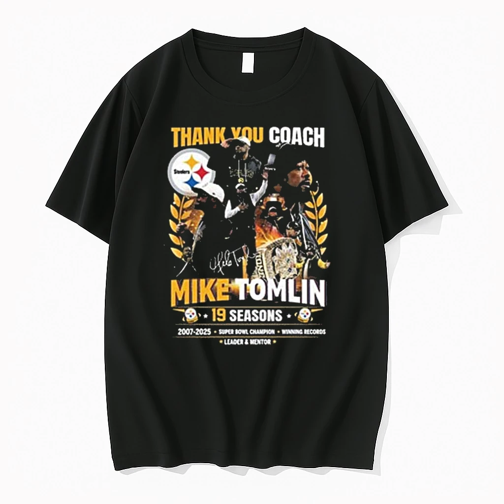 Thank You Coach Mike Tomlin 19 Seasons 2007 2025 Shirts