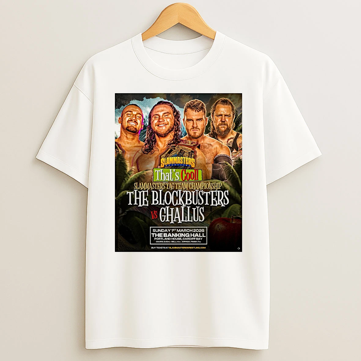 Thats Cool Slam Masters Tag Team Championship The Blockbusters Vs Ghallus March 1 2026 Shirts