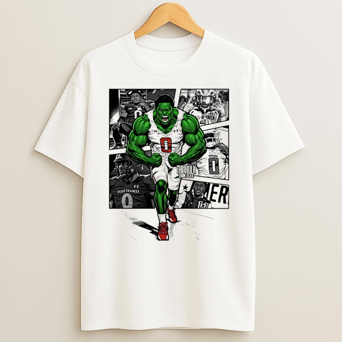 The Avengers Hulk Zion Elee Maryland Terrapins Football Shirts