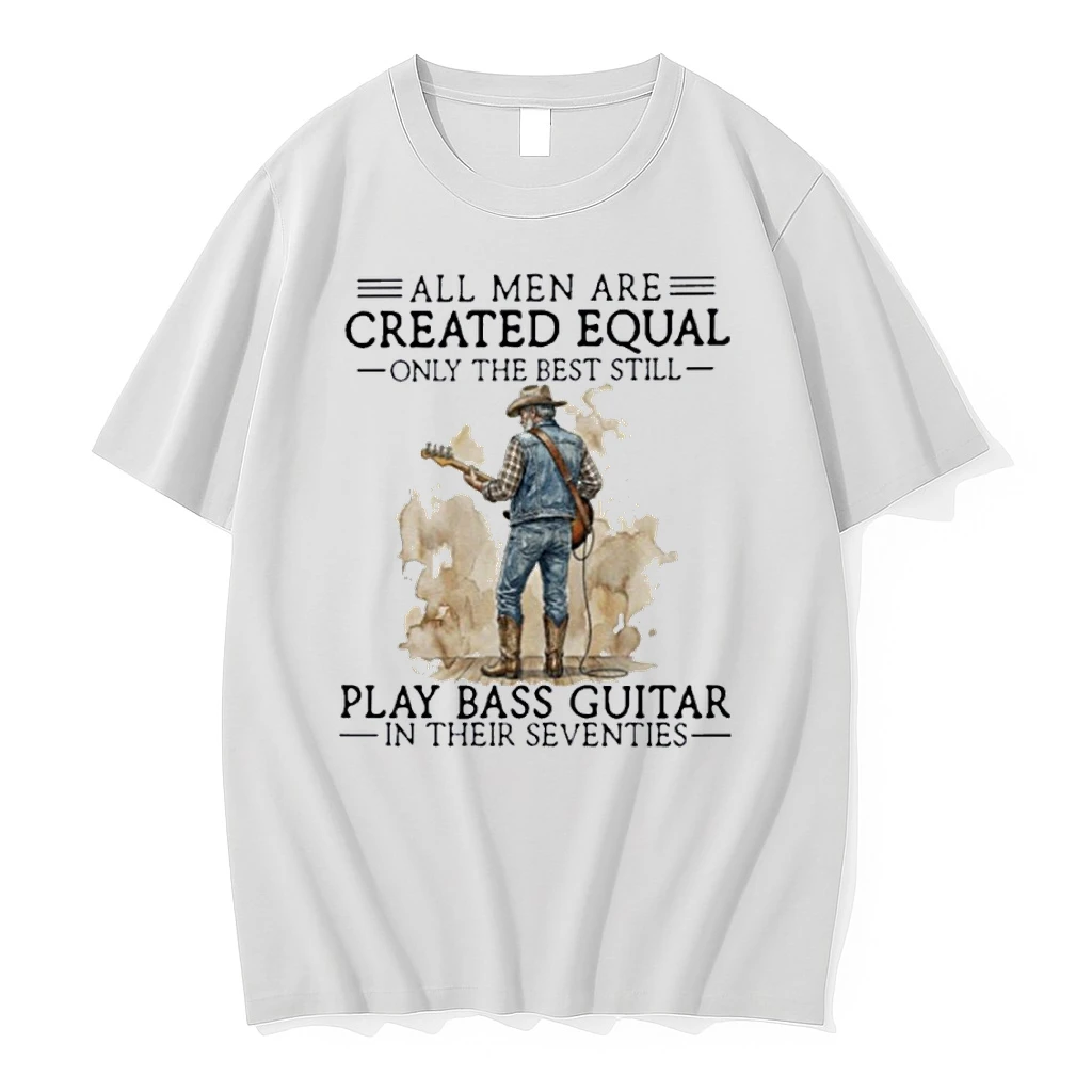 The Best Men Play Bass Guitar In Their Seventies Shirts