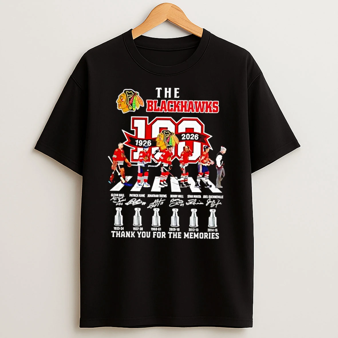 The Blackhawks 100th 1926 2026 Thank You For The Memories Shirts