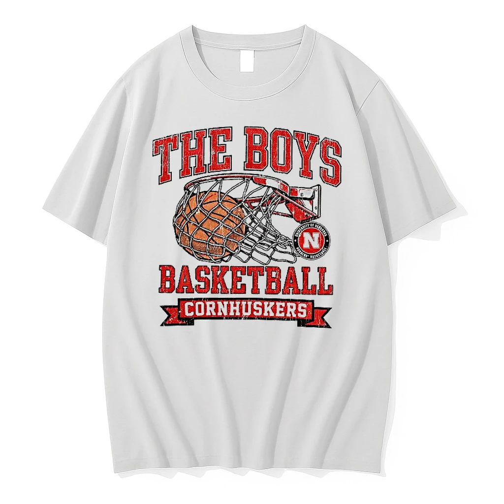 The Boys Basketball Cornhuskers Logo Woman Shirts