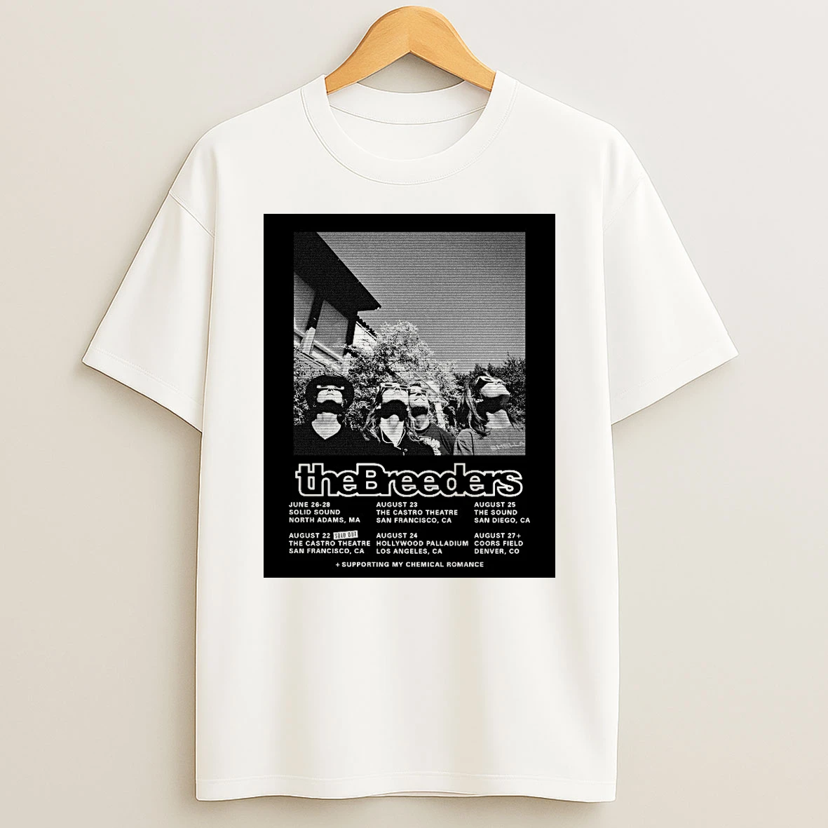 The Breeders August 2026 Shows Los Angeles And San Diego Dates Shirts