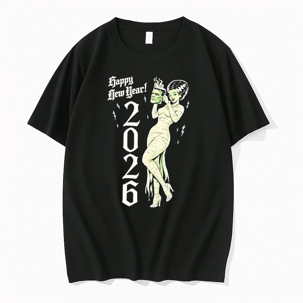 The Bride Of Frankenstein Happy New Year 2026 Shirts