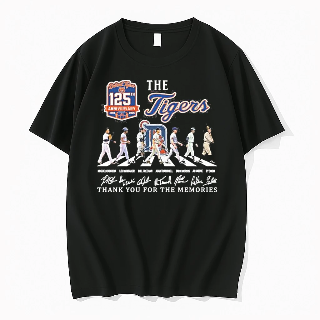 The Detroit Tigers Abbey Road 125th Anniversary 1901 2026 Shirts