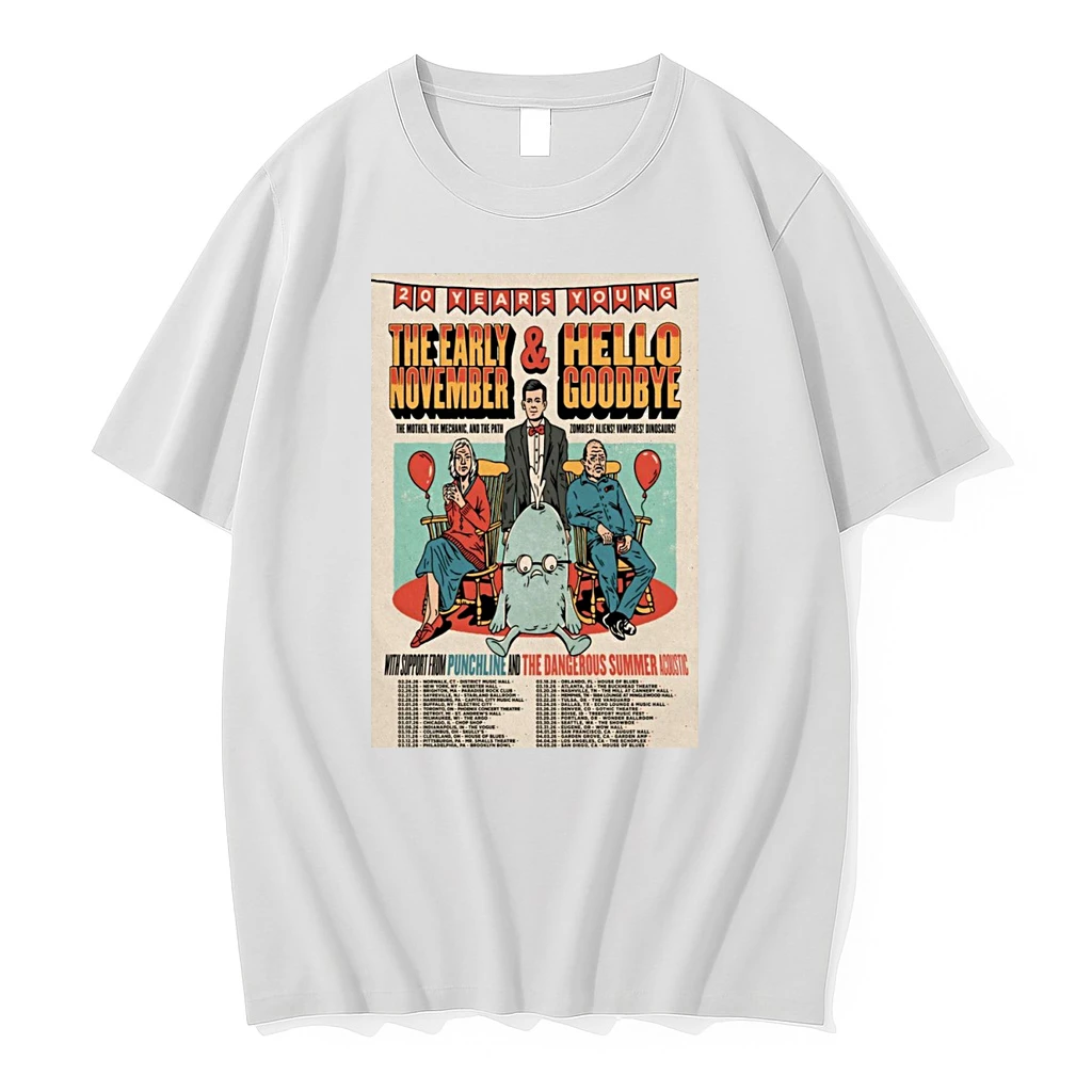 The Early November And Hello Goodbye 20 Years Young Tour 2026 Shirts