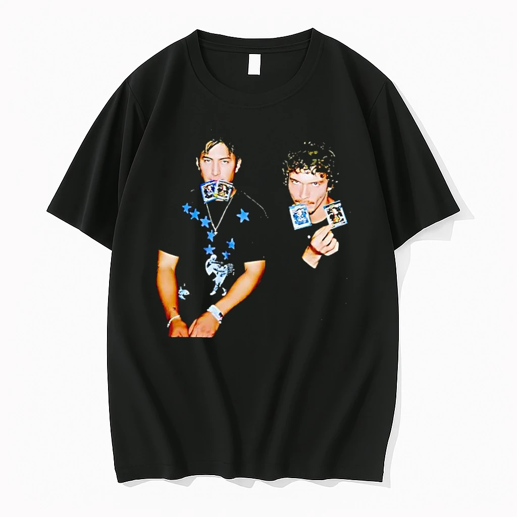 The Garden Statues Hockey Players Holding Trading Cards Graphic Shirts