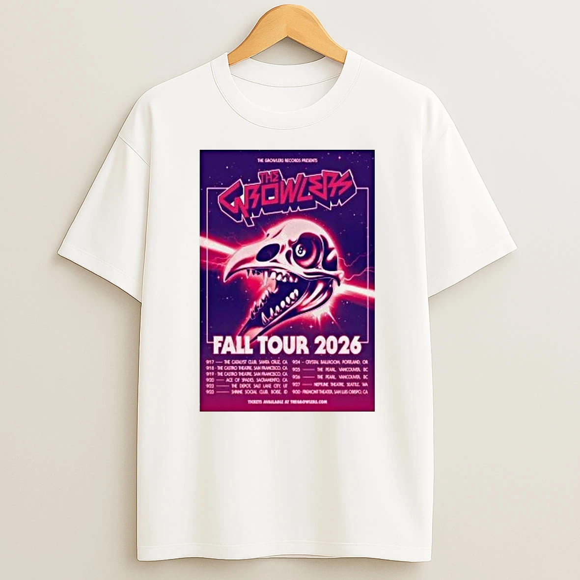 The Growlers Records Presents Fall Tour 2026 Shirts