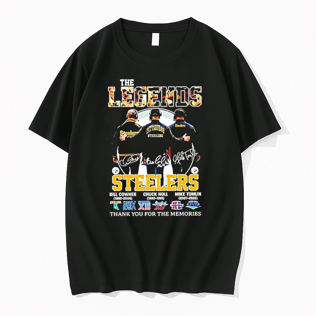 The Legends Steelers Cowher Noll Tomlin Coach Thank You For The Memories Shirts