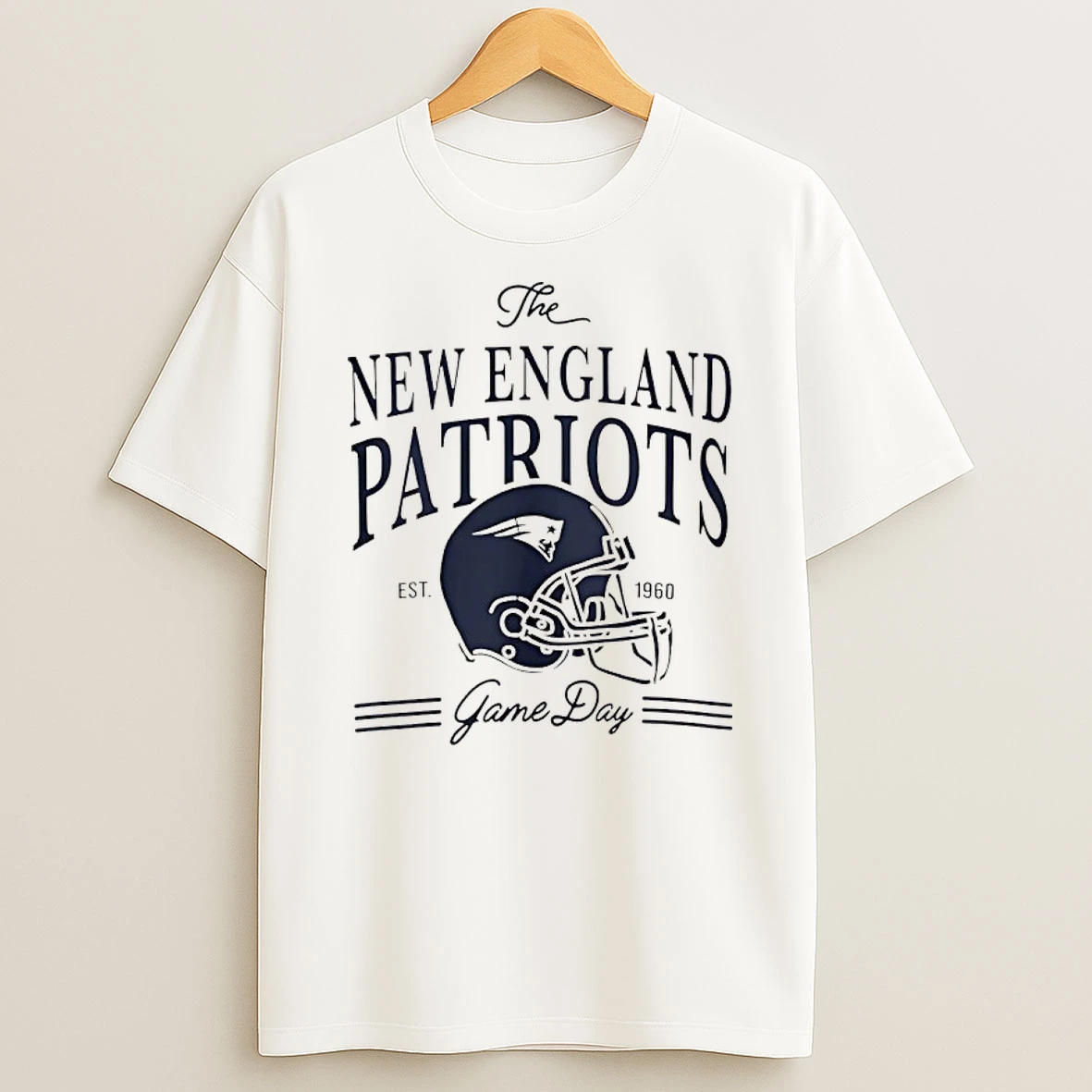 The New England Patriots Est 1960 Game Day Helmet Shirts