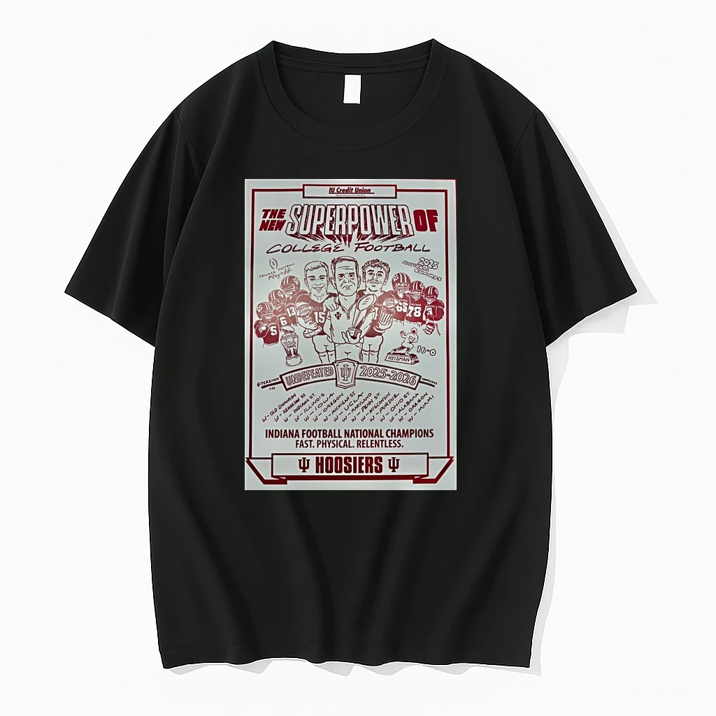 The New Superpower Of College Football Indiana Football National Champions 2025 2026 Shirts
