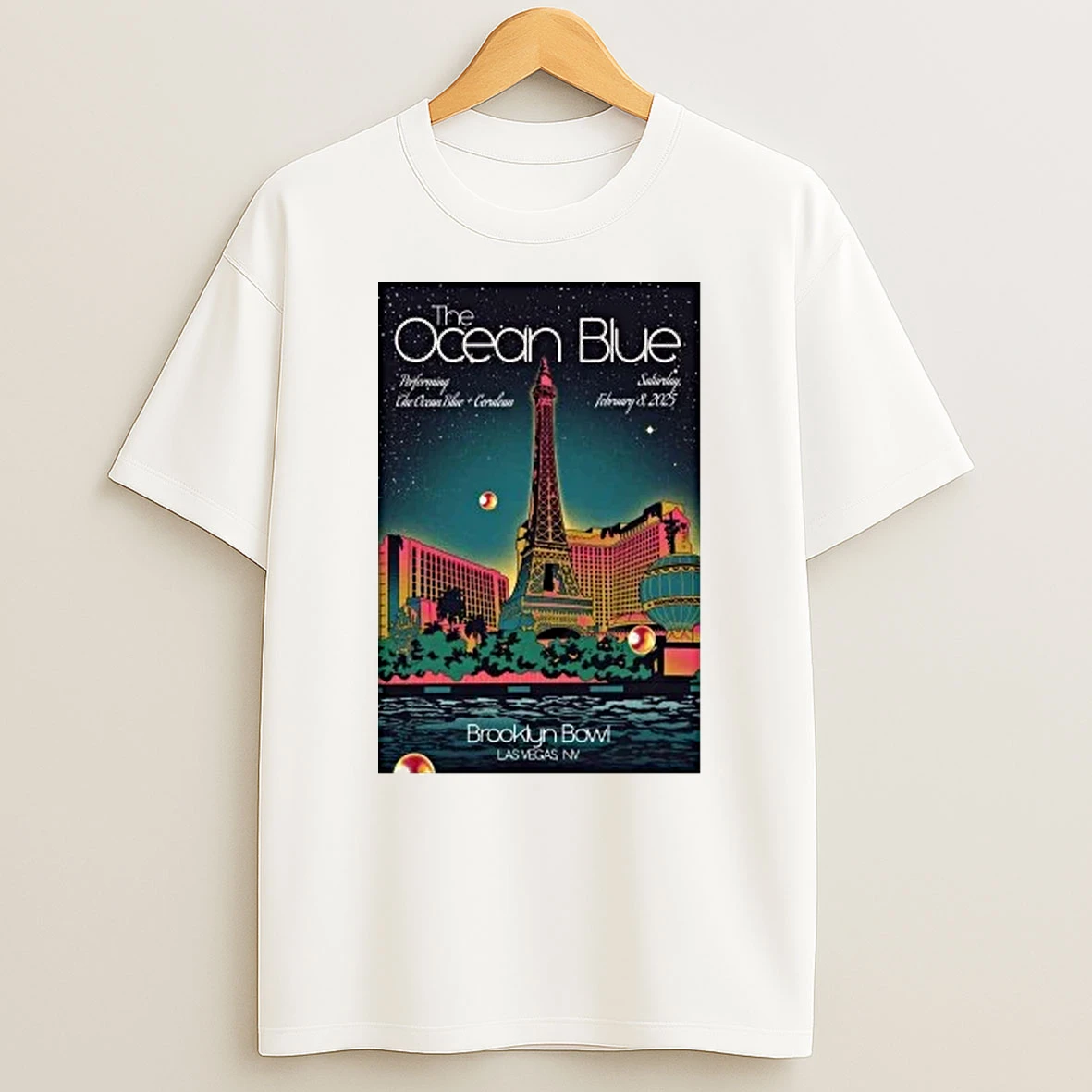 The Ocean Blue Feb 8 2026 Brooklyn Bowl Las Vegas Nv Shirts