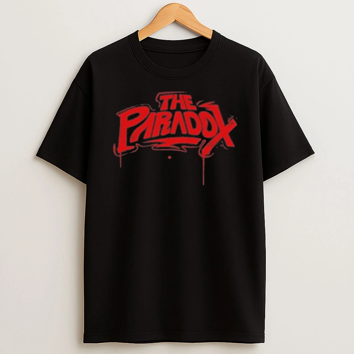 The Paradox Black Spray Paint Shirts