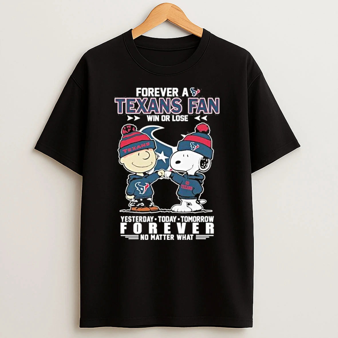 The Peanuts Fist Bump Forever A Houston Texans Fan Win Or Lose Shirts