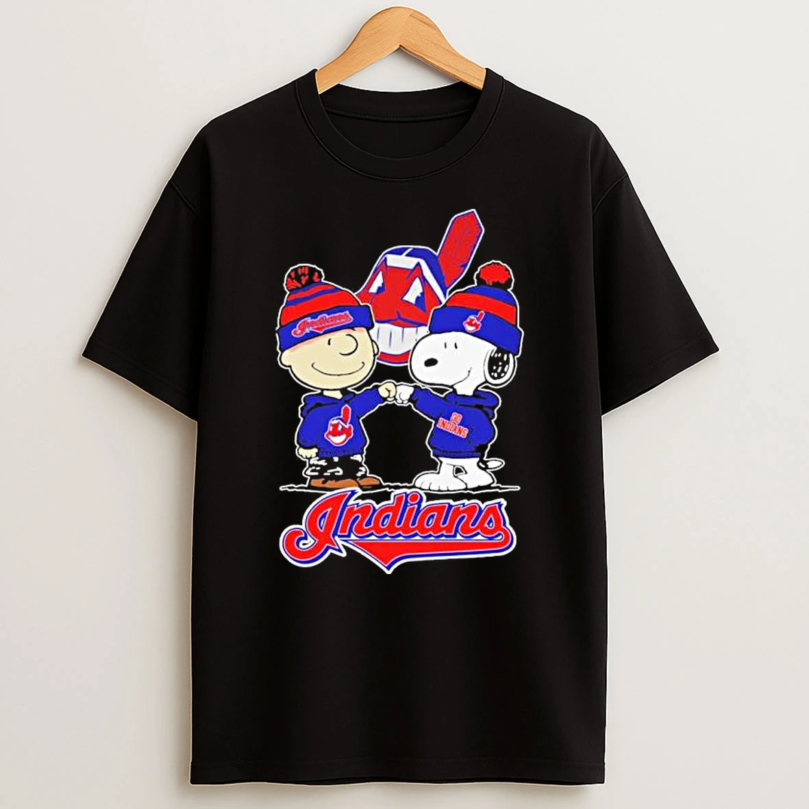 The Peanuts Fist Bump X Cleveland Indians Shirts