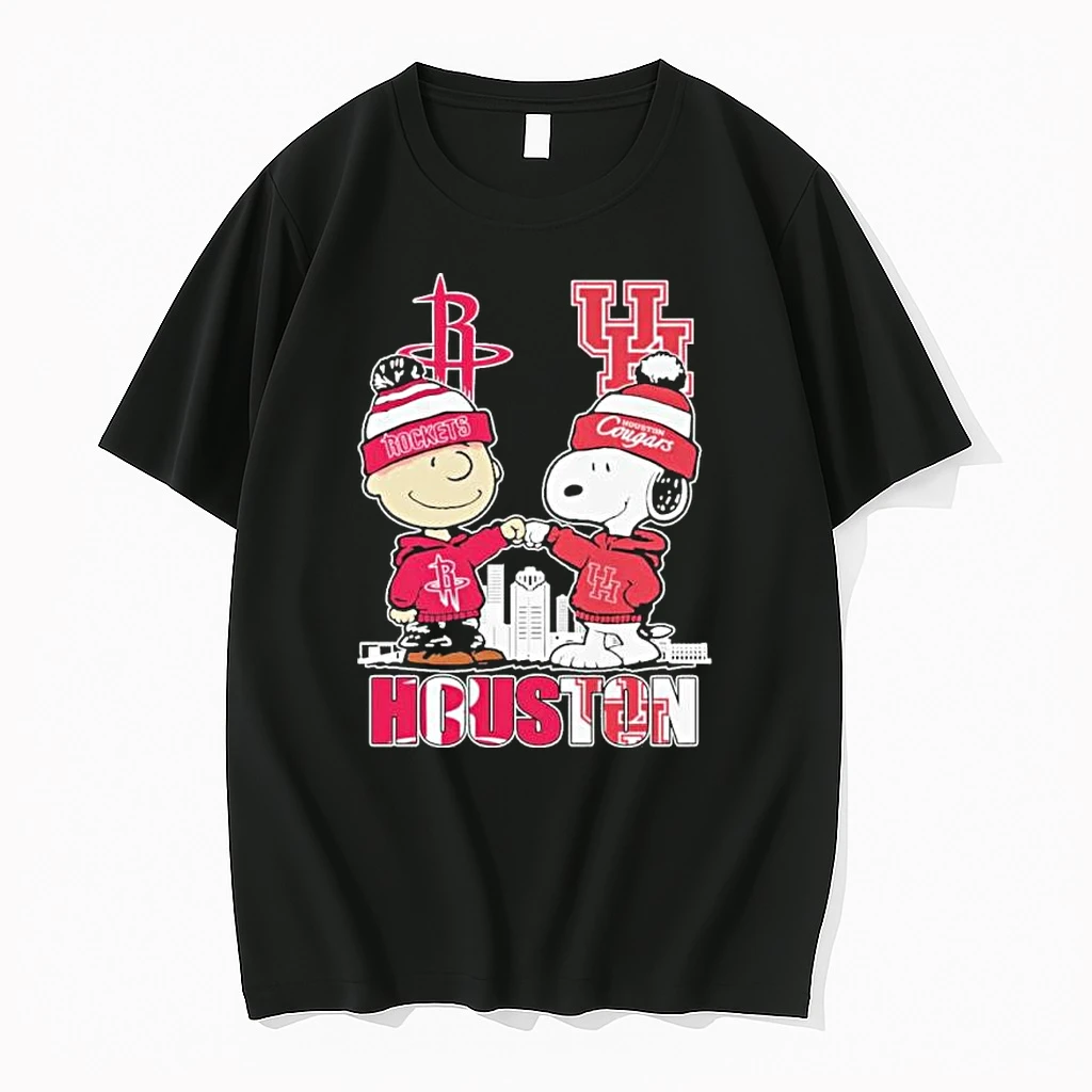 The Peanuts Fist Bump X Houston Rockets And Cougars Shirts