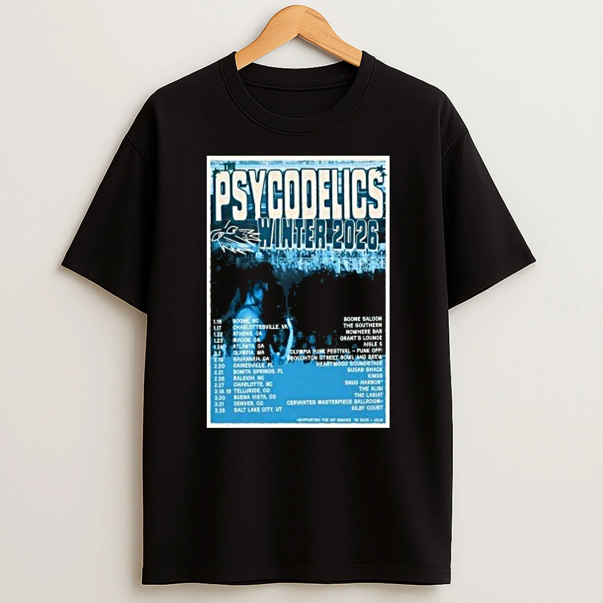 The Psycodelics Winter 2026 Tour Shirts