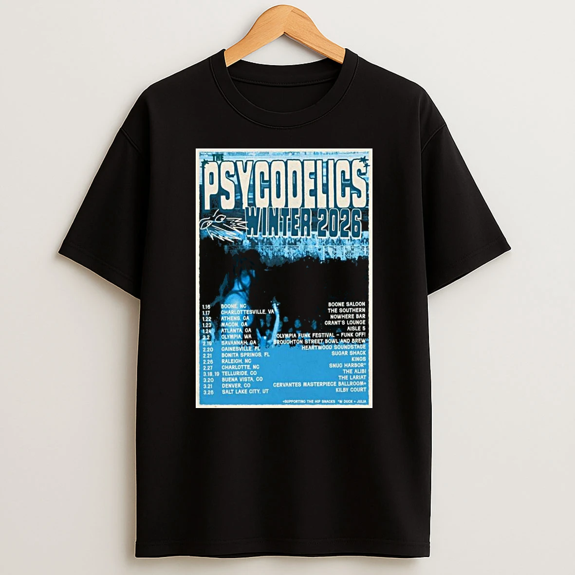 The Psycodelics Winter 26 Tour Shirts