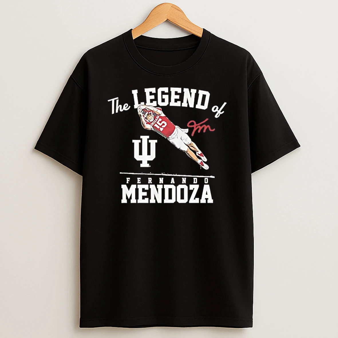 The Legend Of Fernando Mendoza Indiana Hoosiers Signature Shirts