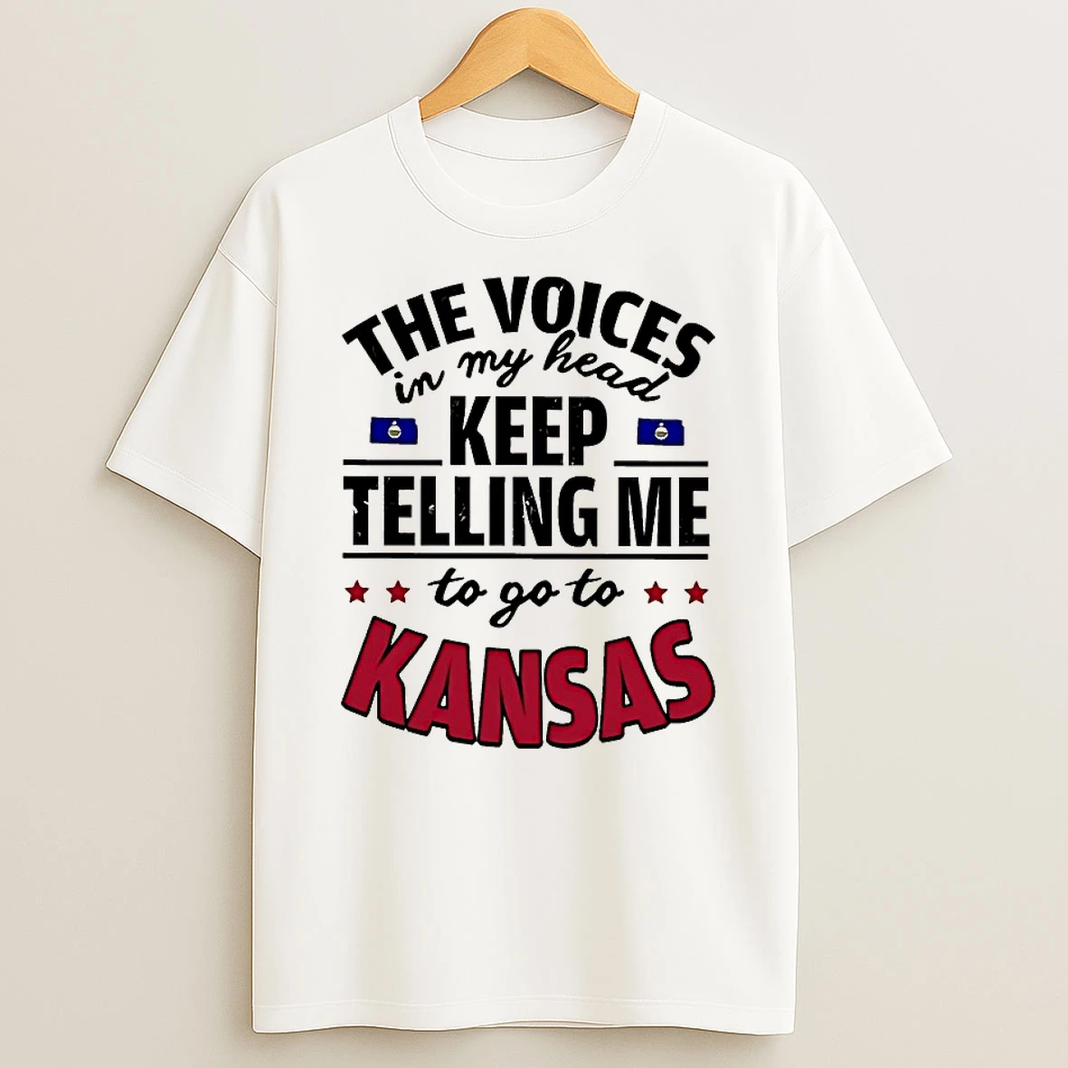 The Voices In My Head Keep Telling Me To Go To Kansas Shirts