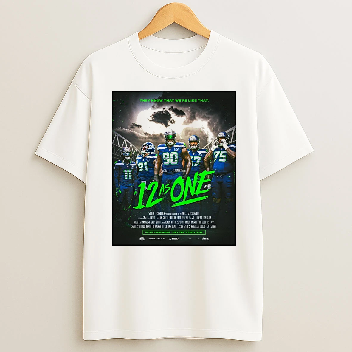 They Know That Were Like That Seattle Seahawks 12 As One The Nfc Championship Shirts