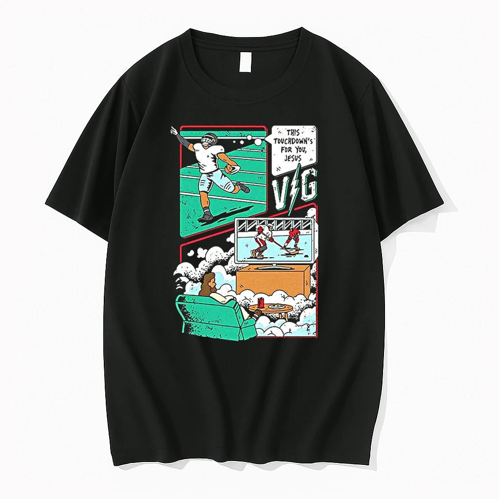 This Touchdowns For You Jesus Nhl Comic Woman Shirts
