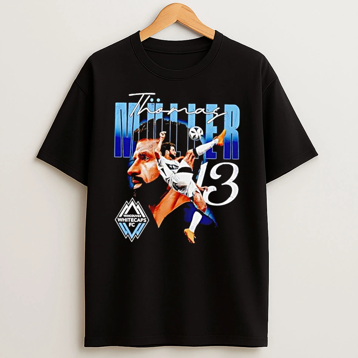 Thomas Muller Vancouver Whitecaps Fc Soccer Graphic Number 13 Shirts