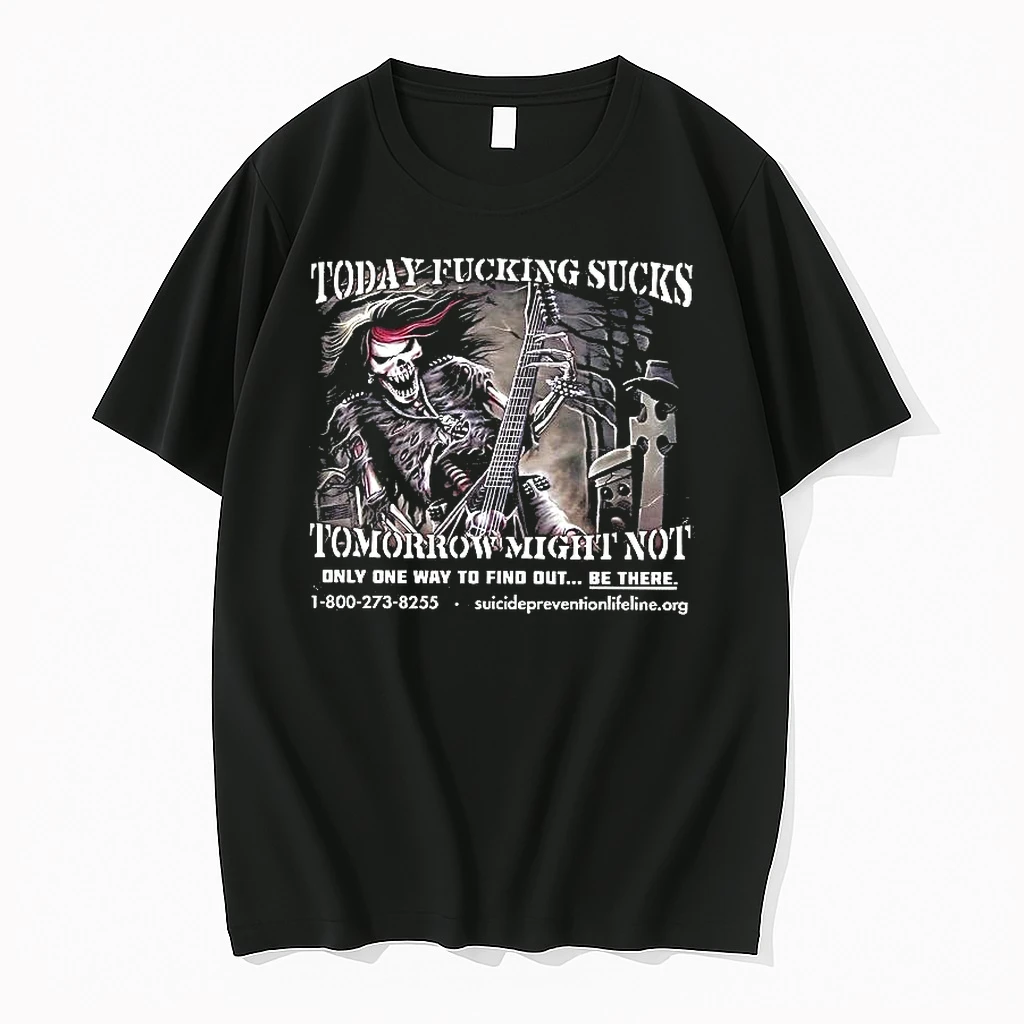 Today Fucking Sucks Tomorrow Might Not Only One Way To Find Out Be There Skeleton Woman Shirts