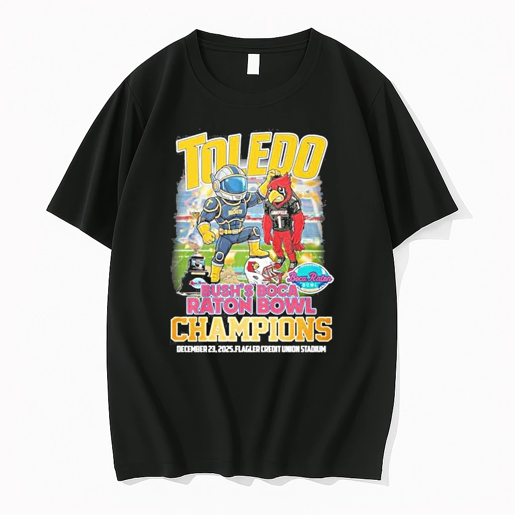 Toledo Rockets Mascot Beat Louisville Boca Raton Bowl Champions Shirts